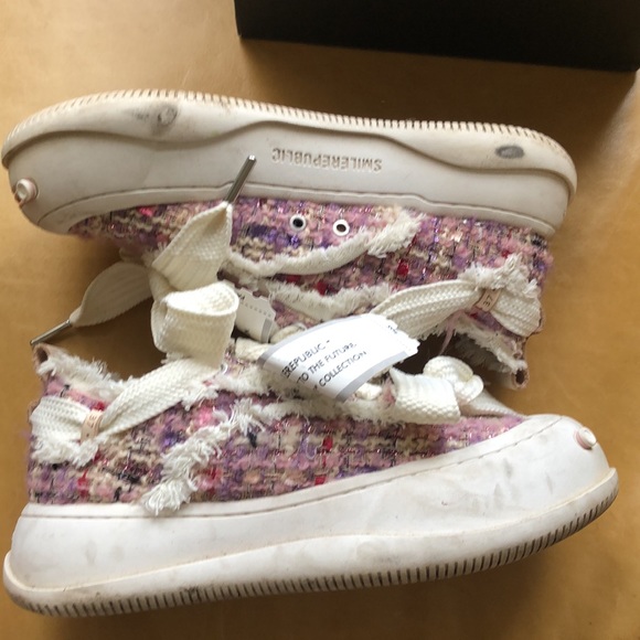 SMILE REPUBLIC Purple Tweed Shoe - Picture 9 of 11